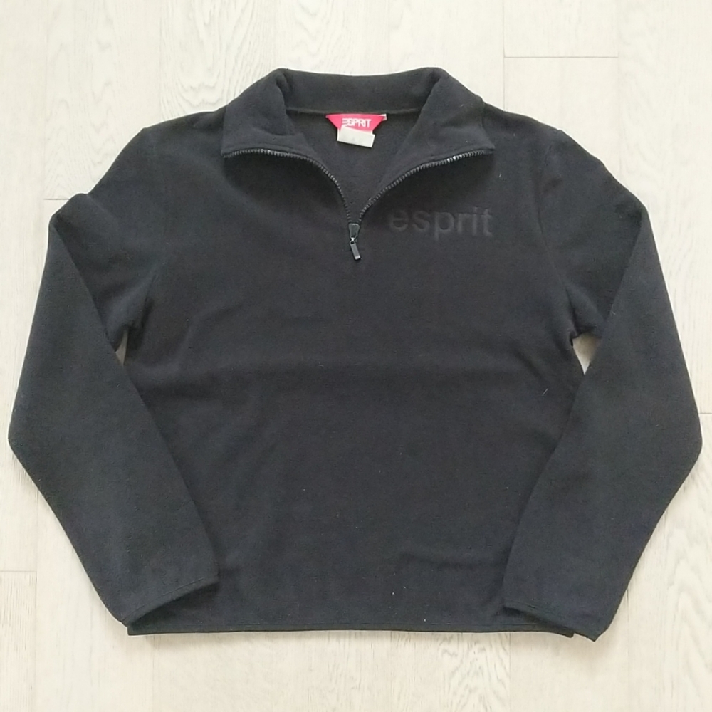Esprit Black Half Zip-up Fleece Top